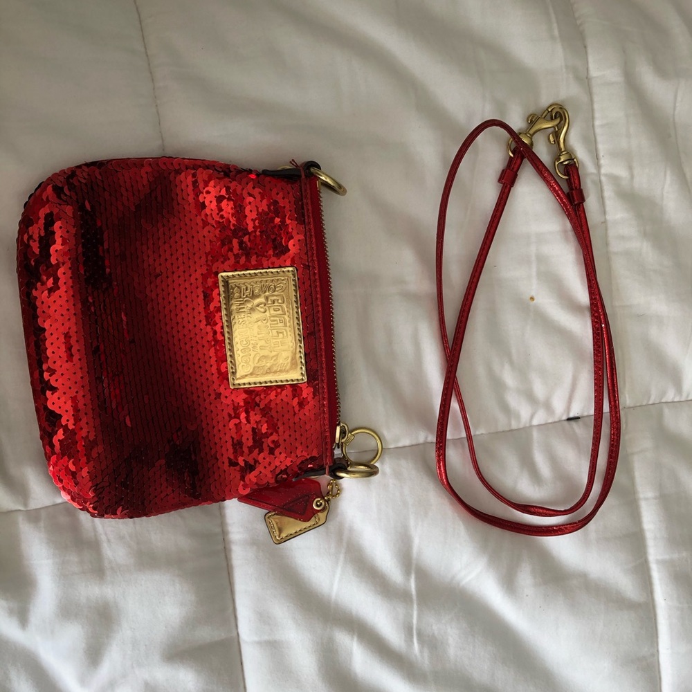 Poppy Metallic Sequin Crossbag